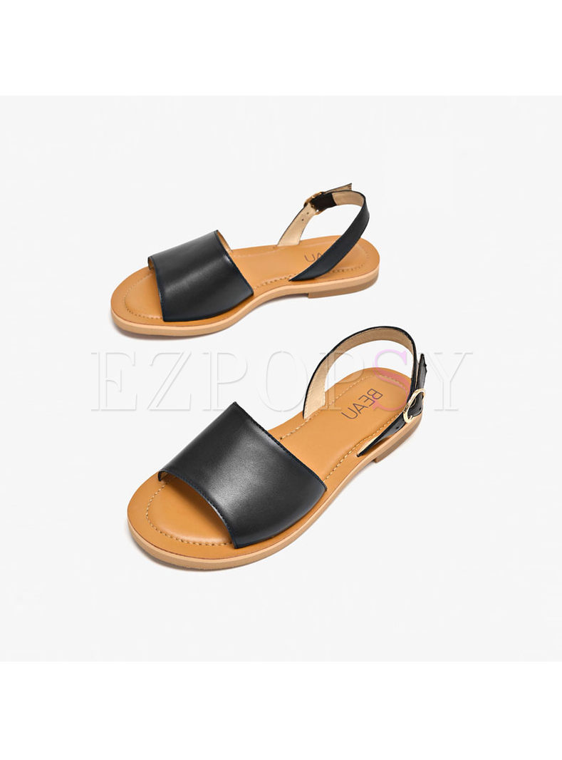 Leather Summer Casual Beach Sandals
