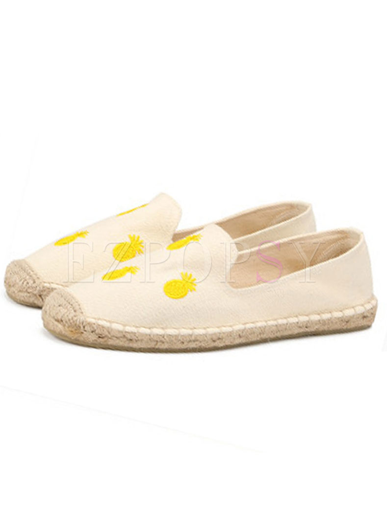 Fashion Embroidered Flat Spring/Fall Shoes