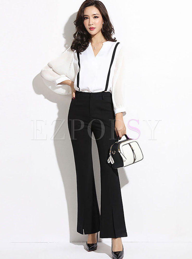 Fashion Long Sleeve Slim Two Piece Outfits