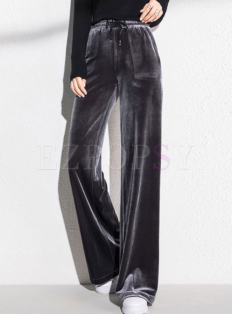 black velvet high waisted pants