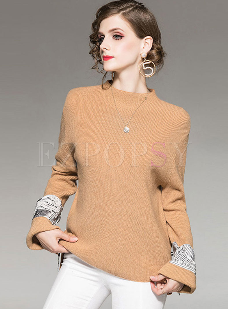 Long Sleeve Loose Pullover Sweater