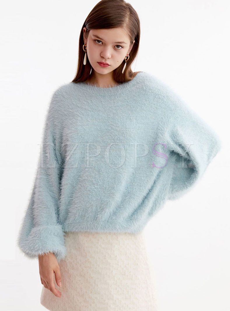 fuzzy sweater