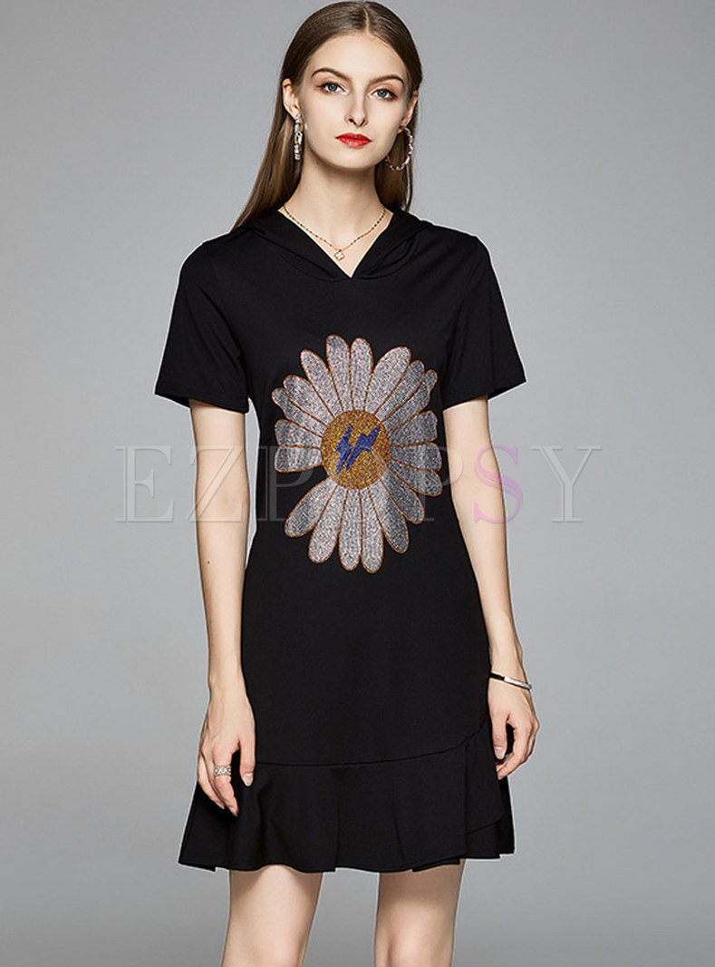 peplum t shirt dress