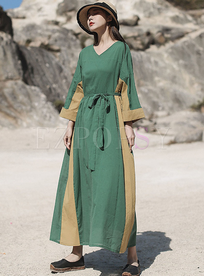 linen maxi dresses online