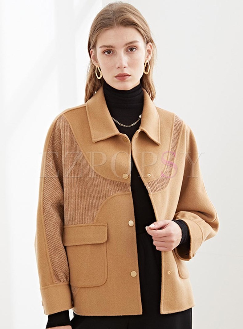 Double-cashmere Loose Short Wool Coat