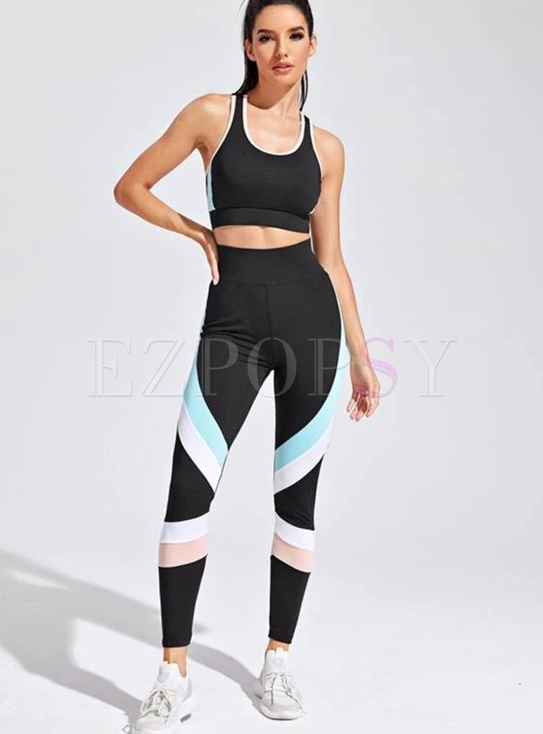 Workout Set for Women 2 Piece Yoga Outfits Activewear