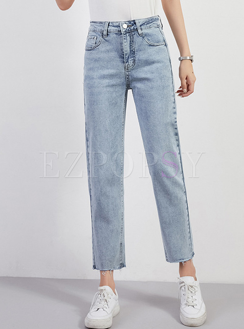 Women's High Rise Skinny Ankle Jeans Stretch Denim Casual Pants