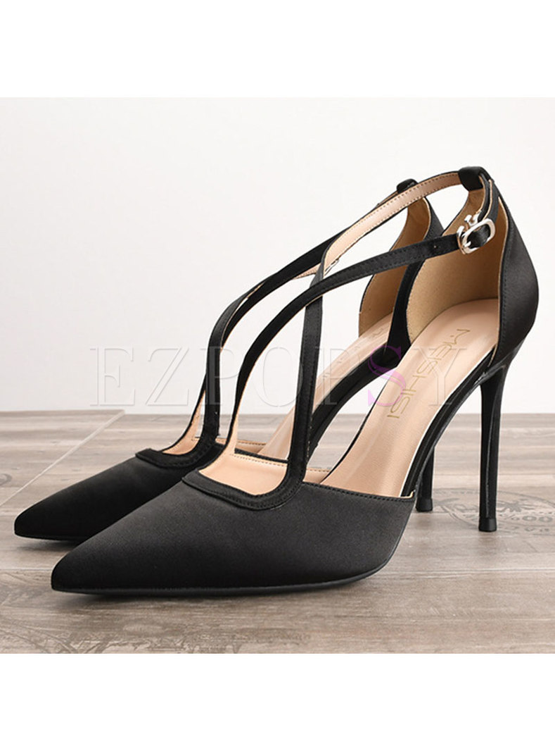 Women's Strappy Pointed Toe High Heels Shoes