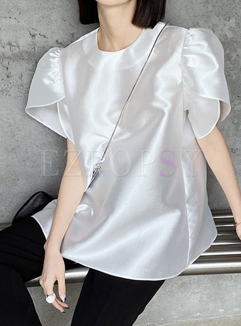 Stylish Smooth Short Sleeve Tees for Women