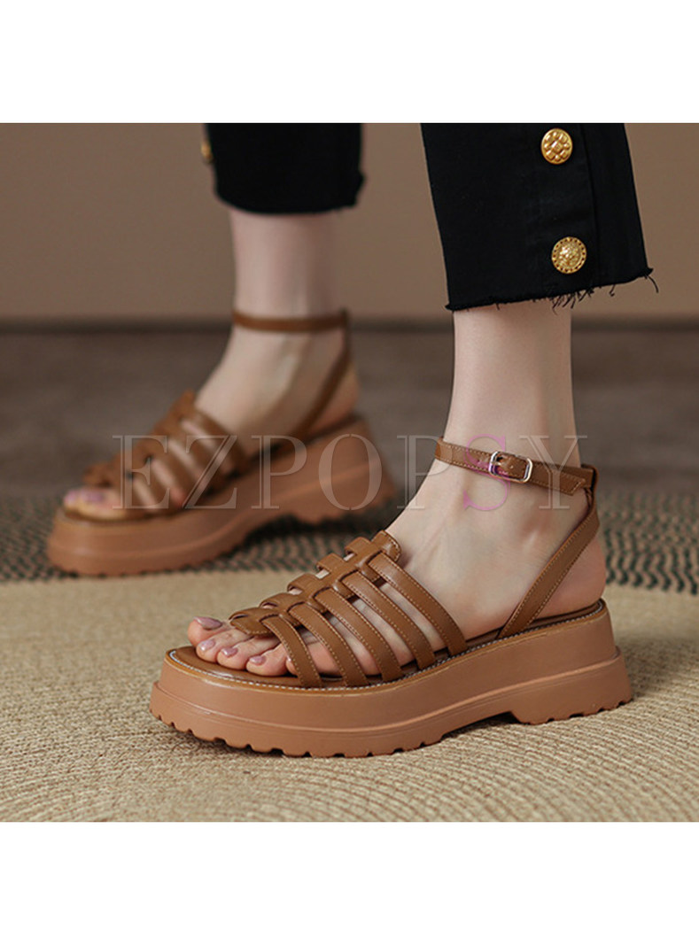 Summer Fashion Wide Fit Platform Sandals