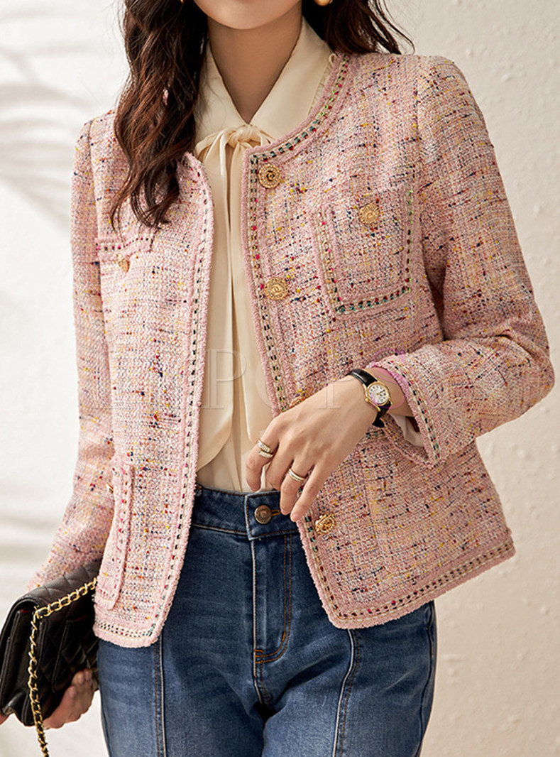 Women's Autumn Fashion Pink Jacket