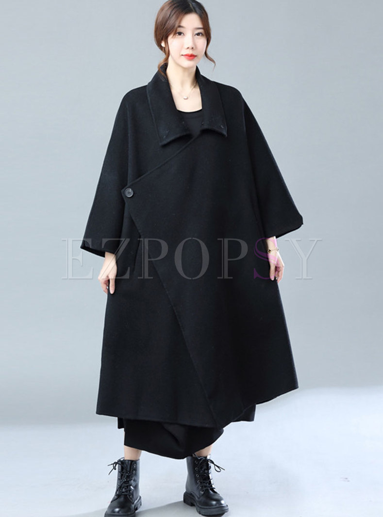 Women Long Oversize Wool Coat