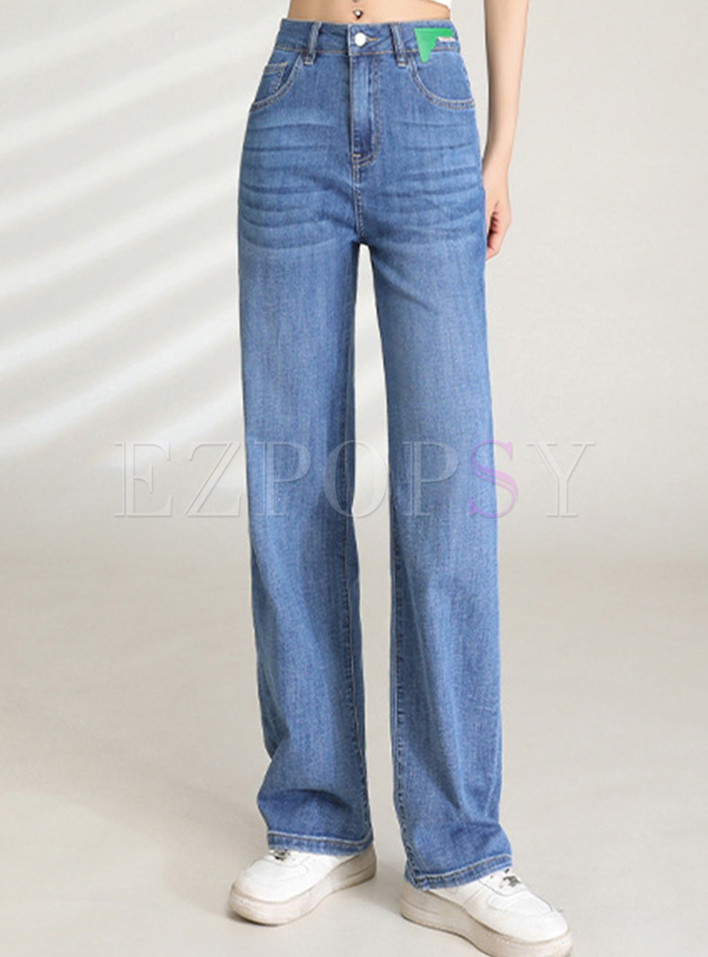 High Waisted Basic Women Jean Pants