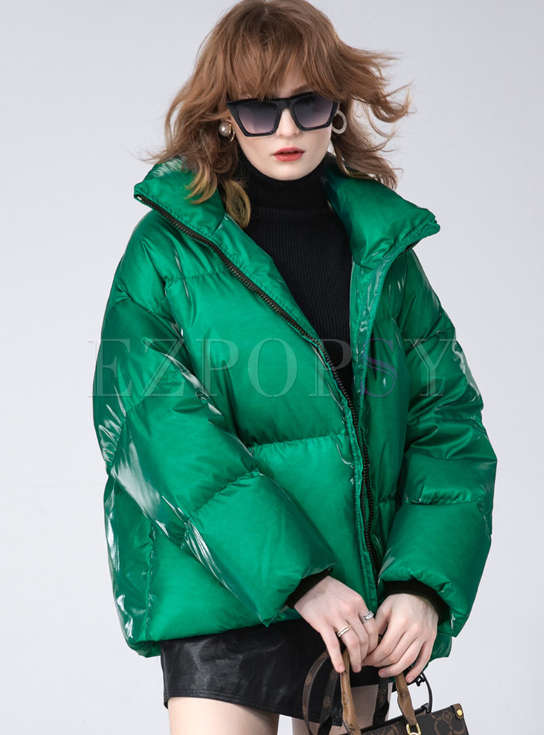 Chicwish Chunky Fluffy Cropped Puffer Jackets For Women