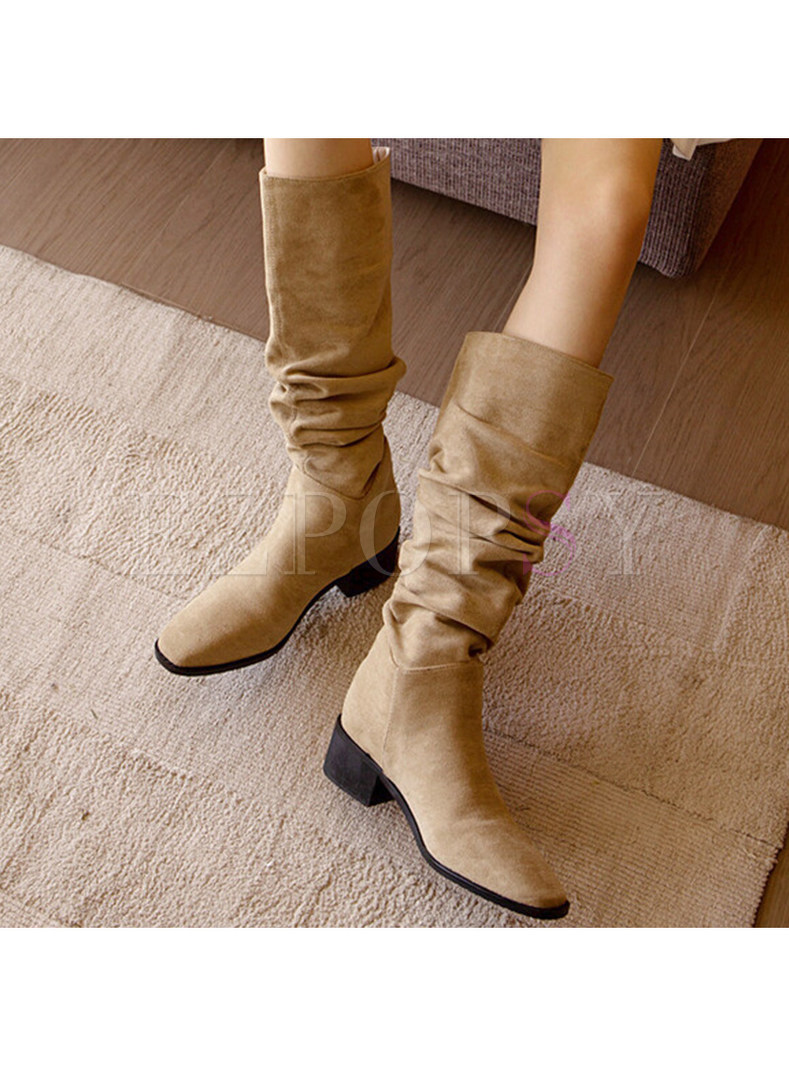 Women's Knee High Pull On Winter Boots