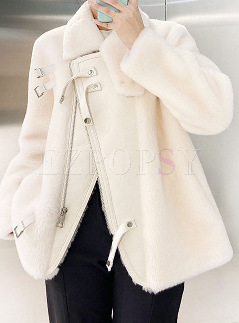 Thermal Wool Full Zip Fur Jackets For Women