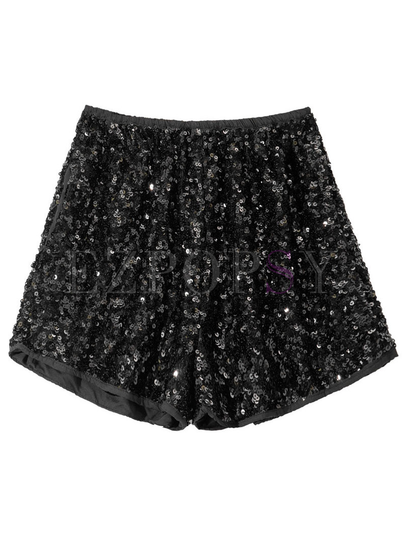 Chicwish Sequined Shorts For Women