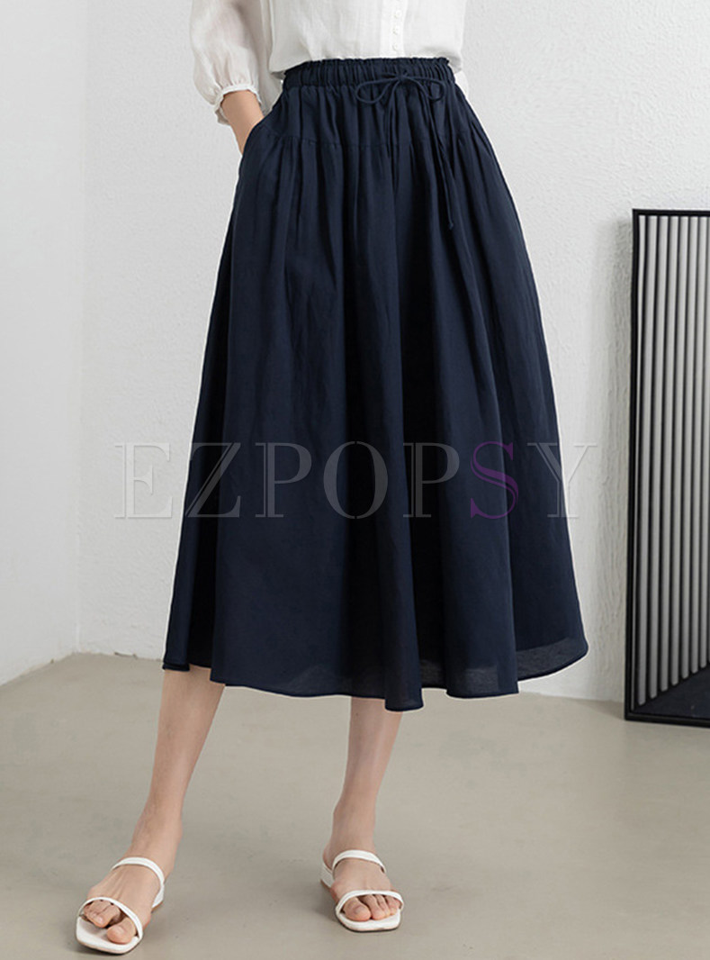 Skirts | Skirts | Daily Elastic Waist Big Hem Skirts