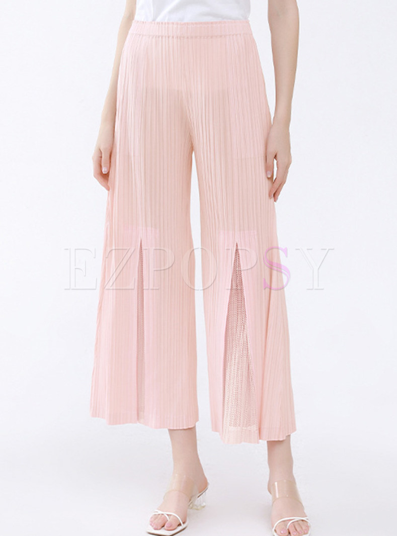Thin Smocked Pants For Women