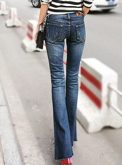 Ripped Flare Jeans