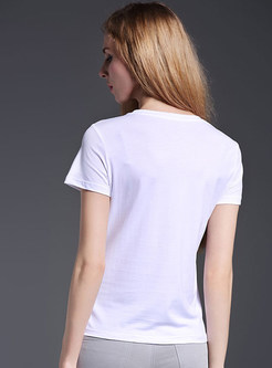Pullover O-Neck Print T-Shirt