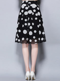 Polka Dot Lovely High Waist Skirt