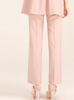 Solid Color Loose Fitting Pants
