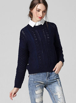High-End O-Neck Casual Sweater