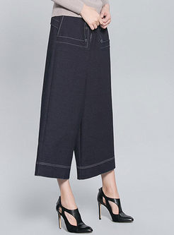 Chic Loose Straight Cotton Pants
