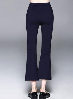 Stylish Slim Solid Causal Pants