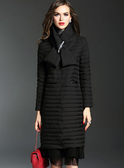 Causal Single-breasted Stylish Down Coat