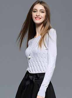 Long Sleeve Knitted Bottoming Sweater