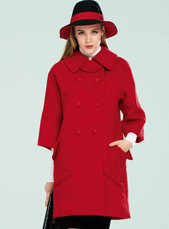 Womens Thick Cashmere Woolen Coat