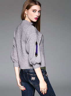 Plus Size Fashion Knitted Sweater