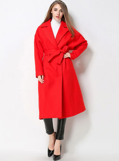 High-End Tight Waist Temperament Long Trench Coat