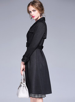 Single-breasted Belted Trench Coat