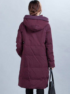 Plus Size Medium-length Down Coat