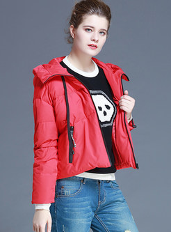 Casual Hooded Short Slim Stylish Thick Down Coat