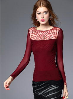 Sexy Hollow-outed Mesh T-shirt