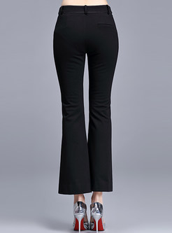 Plus Size Casual Flared Trousers