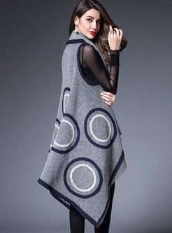 Elegant Wool Sleeveless Kimono