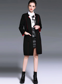 Loose Stand Collar Cardigan Knitted Coat