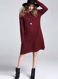 Casual Loose O-neck Long Sweater