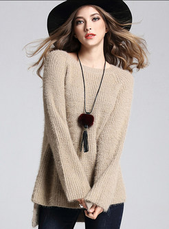 Casual Loose Pullover O-neck Sweater