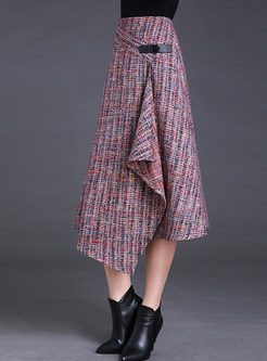 Fashion Asymmetrical A-line Skirt