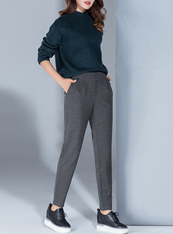 Casual Loose Pure Color Pants