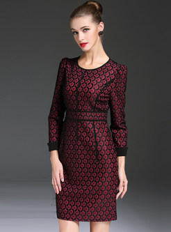 Elegant Lace Patchwork Bodycon Dress
