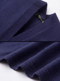 Oversize Medium-length Cardigan Sweater