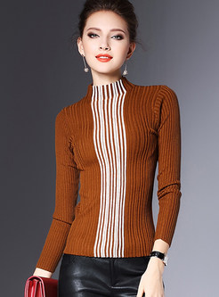 OL Hit Color Slim Stripe Sweater