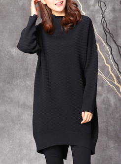 Casual Loose Pullover Pure Color Sweater
